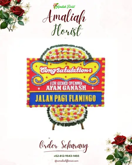 Sewa Papan Bunga Manyeti